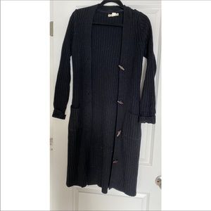 Ruff Hewn Long black sweater cardigan